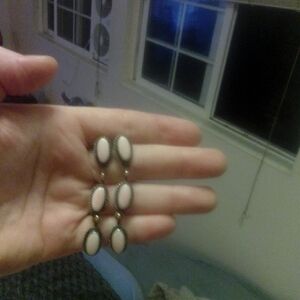 Chic Silver and Pink Opal Drop Earrings